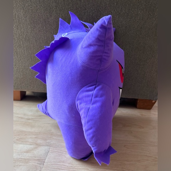 Pokemon Gengar 20” Purple Plush EUC Pokemon Licensed Tag 2022 Team Rocket Anime - Picture 4 of 11